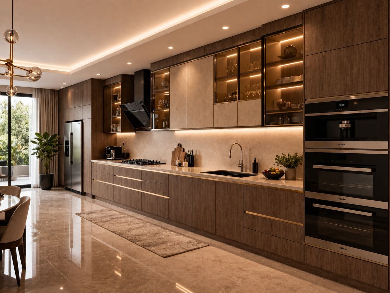 Cuisine Marbre & Noyer